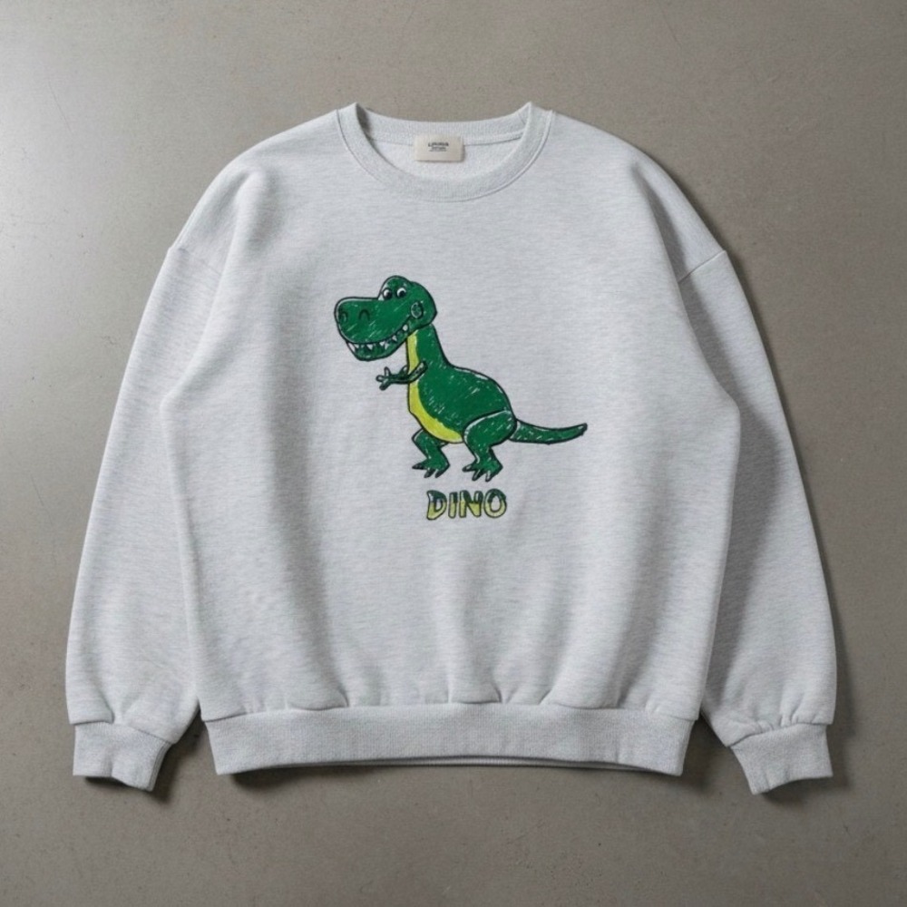 L.A.B Studio Vivid Lauren Crewneck Sweatshirt Japanese Brand‎ Dinosaur Unisex